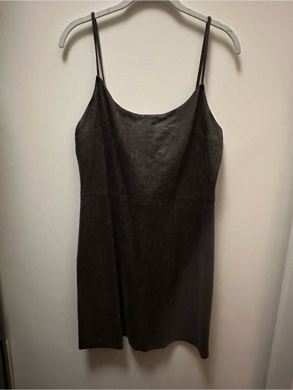 Lavender Brown Snakeskin Slip Tank Dress
